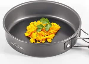 1-3 People Frying Pan Non-Stick Folding Aluminum Alloy Plate Dish Outdoor Camping Picnic Tableware