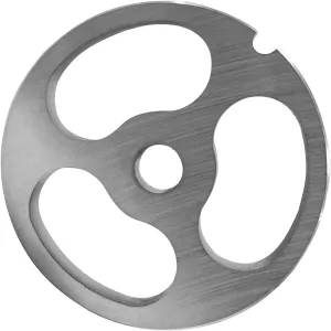 #12 Stainless Steel Meat Grinder Plate Discs Blades Compatible with FGA Food Chopper and Hobart, Cabelas, Weston, LEM, MTN Meat Grinders,Cutting Disks Heavy Duty (3 Big Hole Plate)