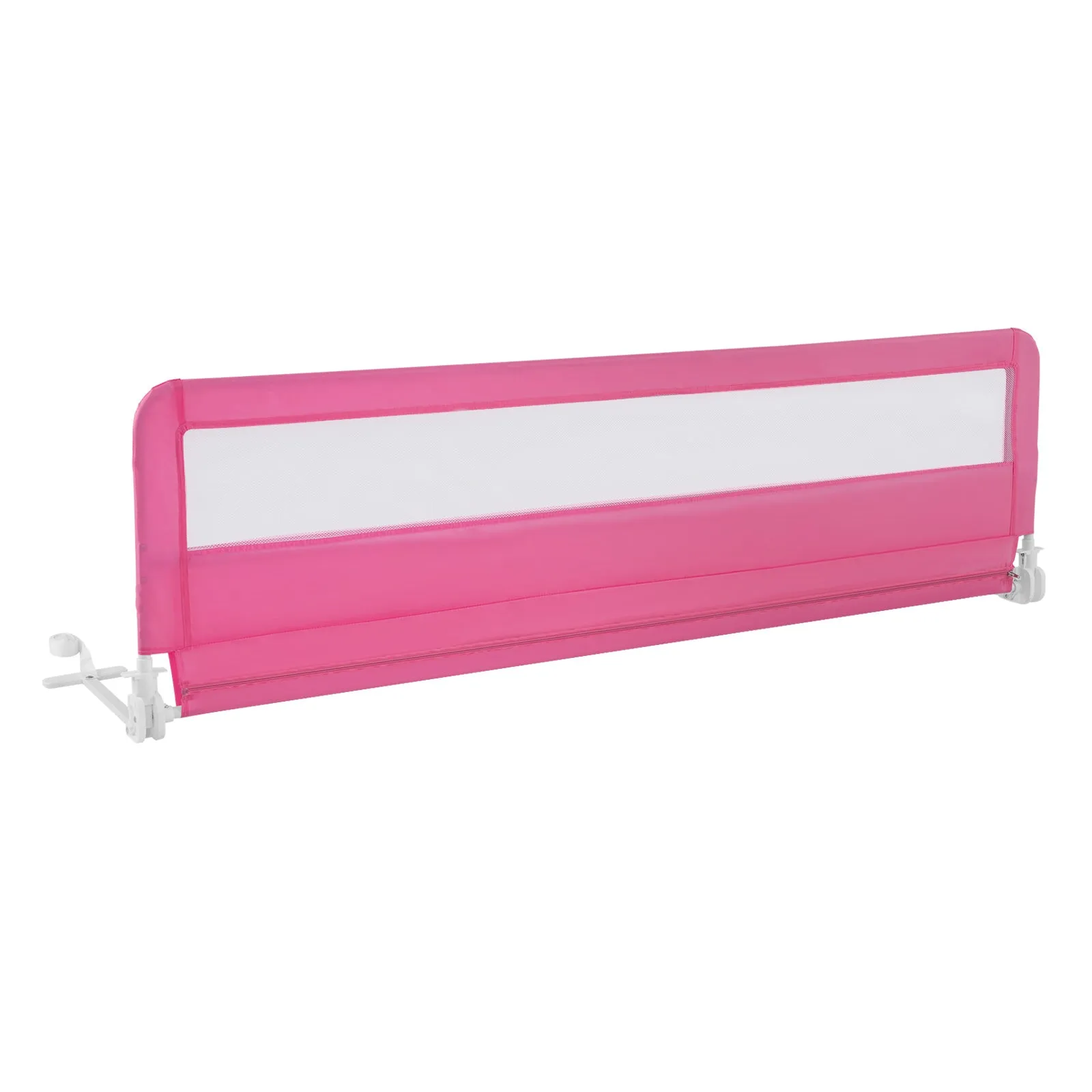 180CM Foldable Baby Bed Rail Guard with Removable Cover and Safety Strap