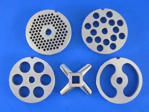 #22 5pc SET Meat Grinder Disc Plate Hobart Cabelas LEM