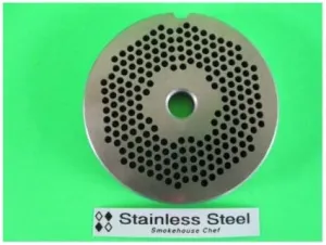 #22 x 1/8" STAINLESS STEEL Meat Grinder plate disc for Hobart LEM Cabelas Universal MTN & others