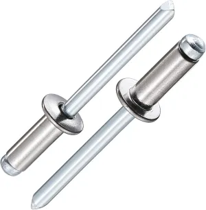 (250Pcs) 3/16"x1/2" stainless steel blind pro Rivets,Steel handle and stainless steel mandrel