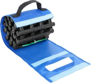 2Pcs Car Tire Traction Mat with Portable Handle Bag, Heavy Duty Off Road Vehicle Tire Recovery Traction Pad, Car Tire Traction Pad Sand Snow Rubber Ladder 100cm