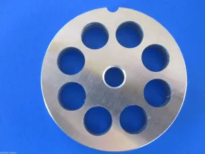3 3/16" diameter size #22 x 5/8" (16mm) Chili holes Meat Grinder Plate Disc fits Hobart 8422 4322 4622 4822 100% Stainless Steel LEM Cabelas MTN