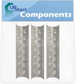 3-Pack BBQ Grill Heat Shield Plate Tent Replacement Parts for Charmglow 810-8410-S - Compatible Barbeque Stainless Steel Flame Tamer, Guard, Deflector, Flavorizer Bar, Vaporizer Bar, Burner Cover