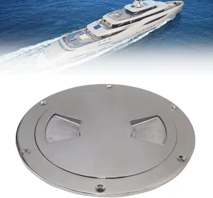 316 Grade Stainless Steel Inspection Deck Plate, 6inch Round Boat Access Hatch Cover/Deck Plate/Inspection Hatch, for Marine Boat Yacht Truck RV