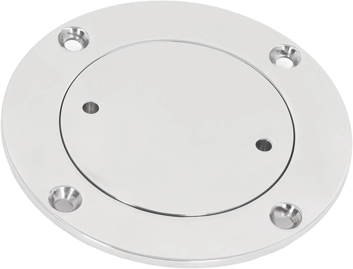 316 Stainless Steel Round Deck Plate, Rusts and Corrosions, Easy Installation and Maintenance, for Boats, Yachts, RVs, Marine Use (3 Inch)
