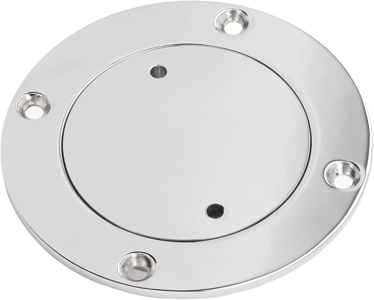 316 Stainless Steel Round Deck Plate, Rusts and Corrosions, Easy Installation and Maintenance, for Boats, Yachts, RVs, Marine Use (3 Inch)