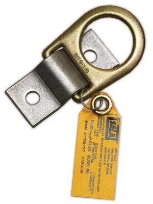 3M DBI-SALA Alloy Steel And Cadmium Plated D-Ring With Stainless Steel Anchorage Plate (14" X 2" Width X 4 14" Length Plate)