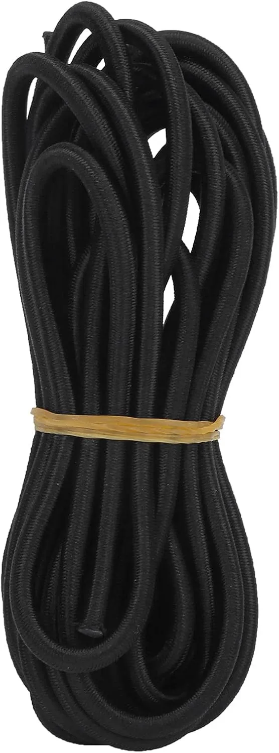 4 Pcs D Patch Elastic Rope Set with 3.6m Bungee Cord, Stainless Steel D Pad for Inflatable Boats, Rafts, Dinghies, to Install