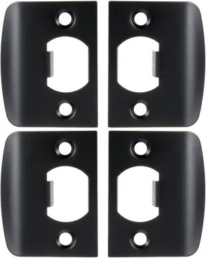 4pcs Cam Plate Covers Front Door Reinforcement kit Door Kick Plate Door Hole Filler Plate Door Strike Plate Filler Door Jamb Repair Kit Stainless Steel Door Guide Piece