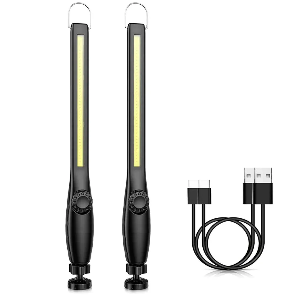 5-Pack COB LED Magnetic Work Light, USB Rechargeable Flashlight Torch, Portable Lantern for Camping & Car Repair