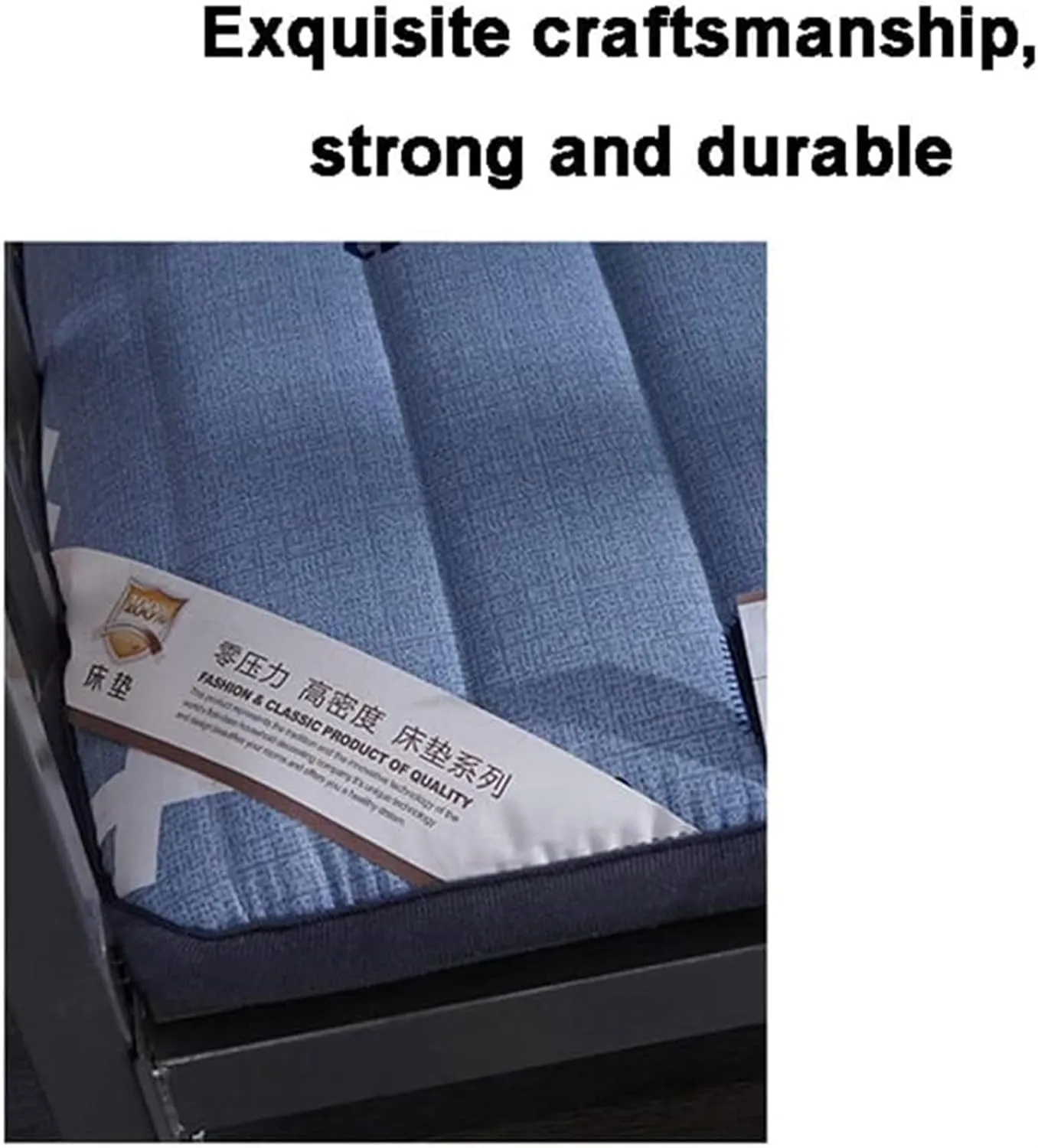 5Cm Thicken Cotton Tatami Mattress, Student Dormitory Mattress| Foldable Mattress Breathable Soft No-Slip Mattress/Portable Futon Mat Sleeping Floor Mat(B,Twin 90x200cm)