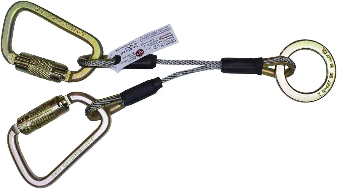 6515-CS Super Anchor 2-D Lanyard with Steel Auto Locking Carabiners