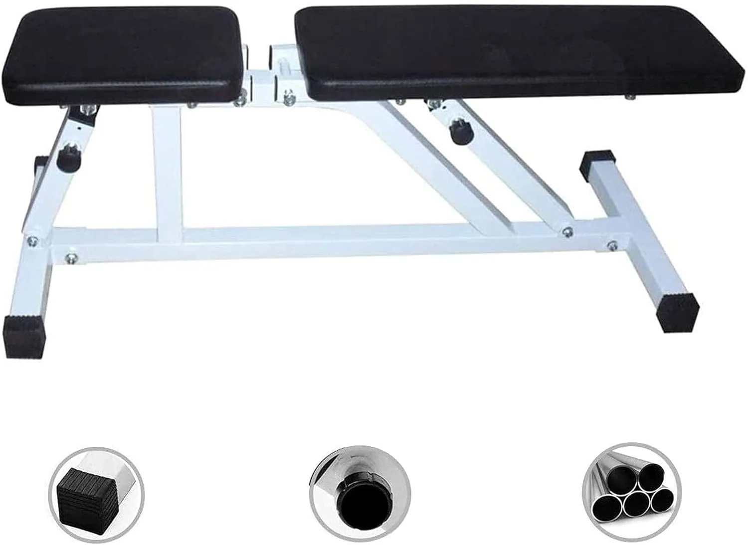 7-Speed Adjustable Backrest Multi-Purpose Foldable Decline Utility Weight Bench for Full Body Workout Dumbbell Stool Fitness Multifunctional Dumbbell Bench