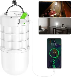 8000mAh Camping Lantern Rechargeable,1320 LM Flashlight Portable Camping Light,3 Light Modes and Stepless Dimmable, Emergency Light for Camping, Power Outages/Home/Hiking/Garage(White Light)