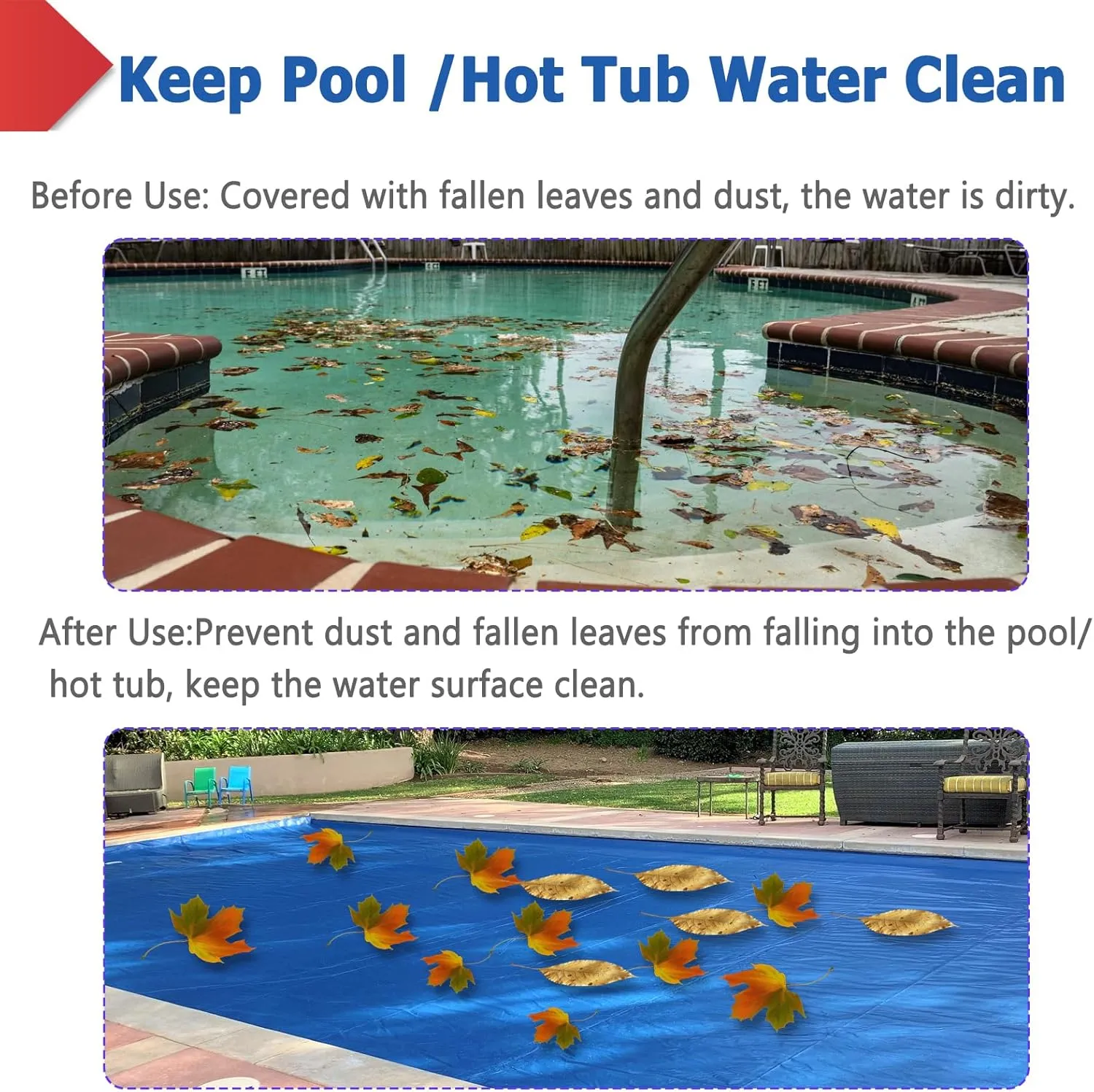 8FT Round Hot Tub Solar Bubble Cover 14 mil Hot Tub Insulation Thermal Blanket Spa Pool Solar Cover .(96 x96 in -Round).