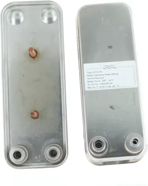 AC10-16 Brazed Plate Heat Exchanger for 650 PSI Refrigerant