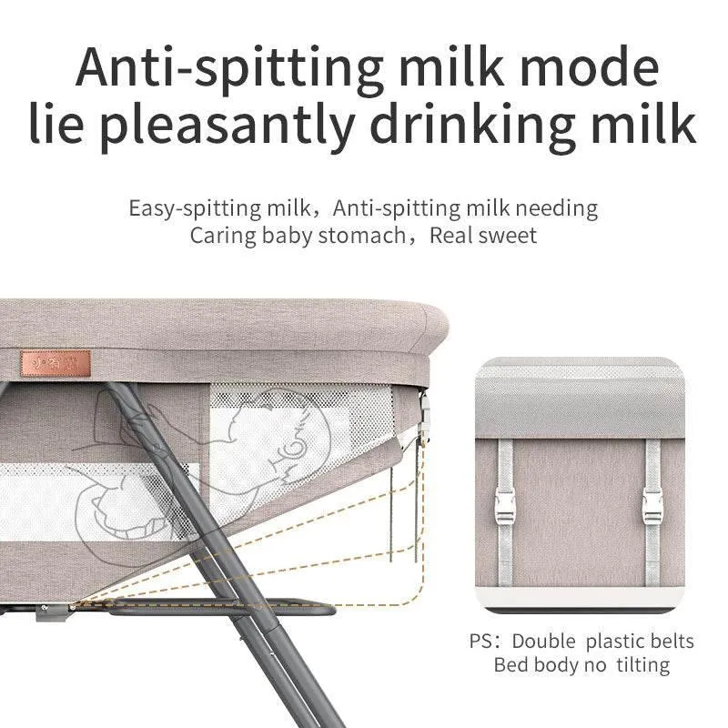 Adjustable Portable Baby Crib - Foldable Minimalist Design