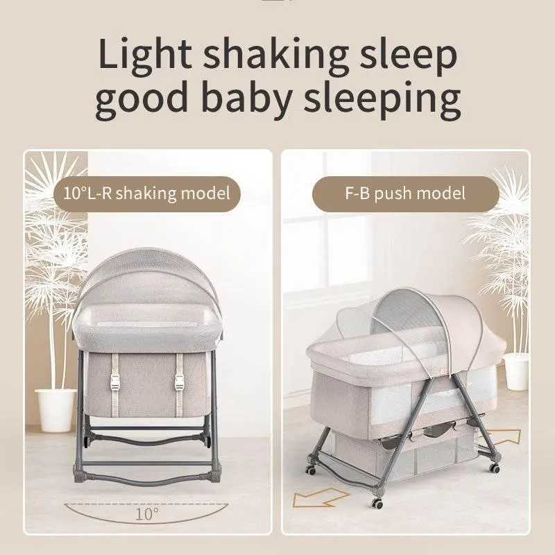 Adjustable Portable Baby Crib - Foldable Minimalist Design