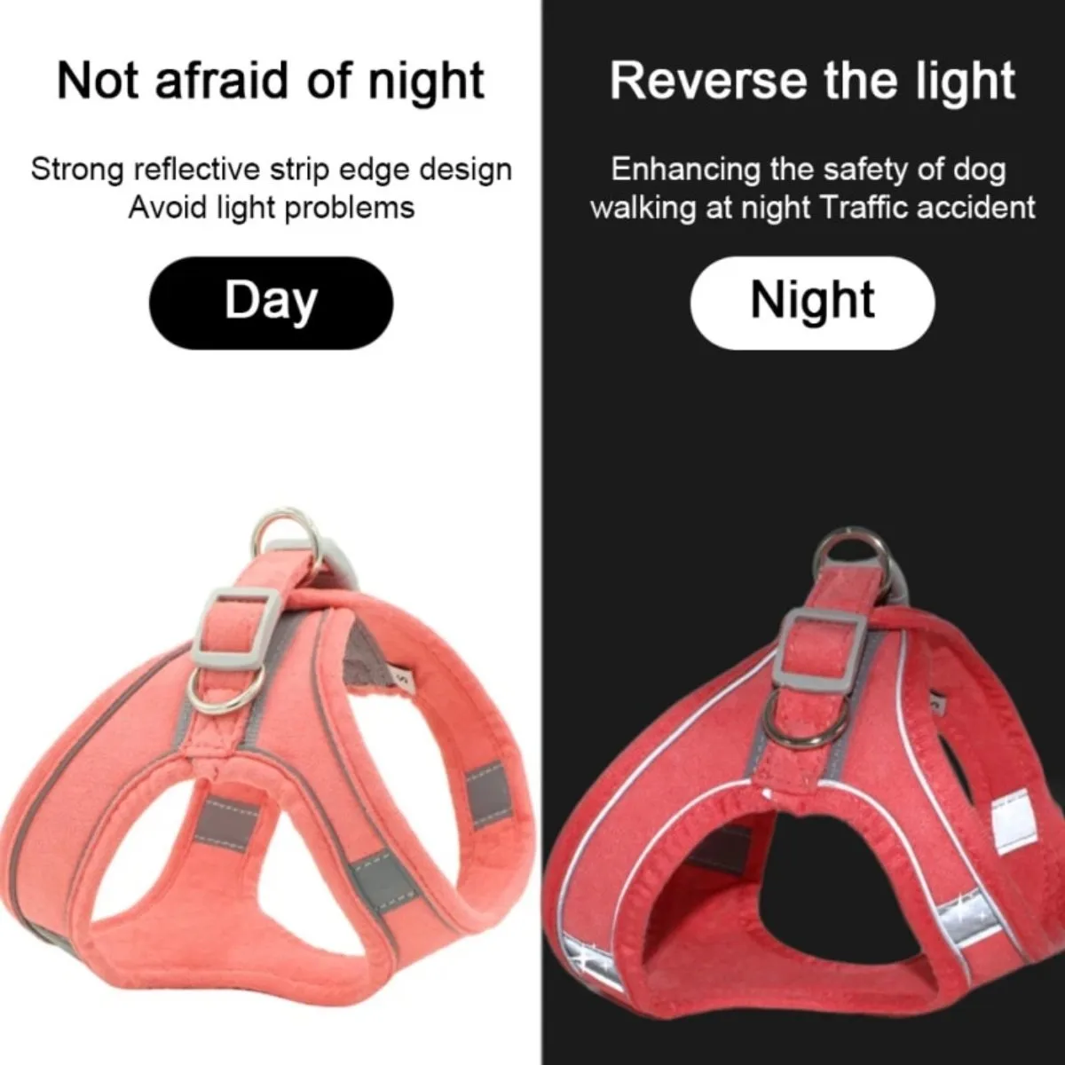 Adjustable Reflective Harness for Pets