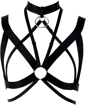 Adjustable size Gothic punk Women Bralette Clothing Carnival Party Harness Bra Top Lingerie cage