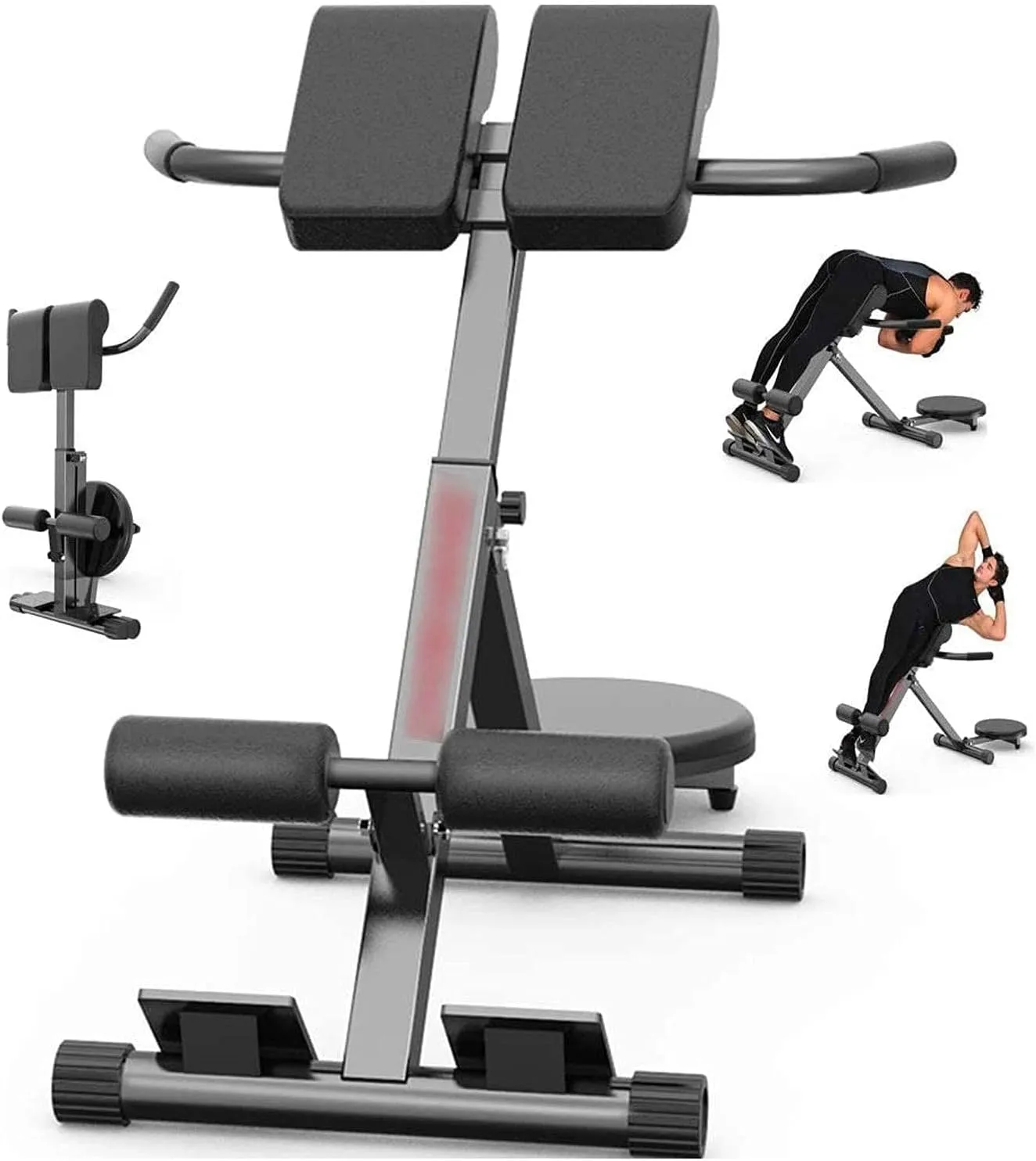 Adjustable Weight Bench,Dumbbell Bench Folding Dumbbell Flying Bird Fitness Chair,Roman Chair for Home with Twist Waist Plate Home Foldable Waist Fitness Equipment