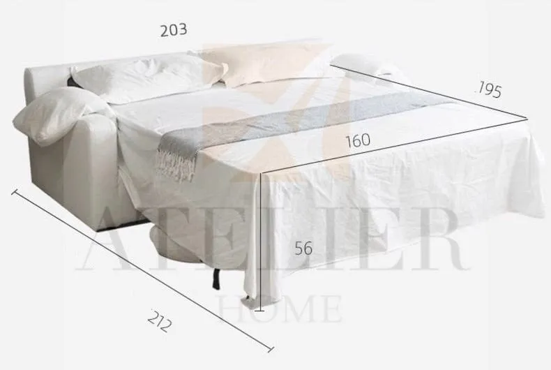 Adrian Foldable Sofa Bed with Mattress