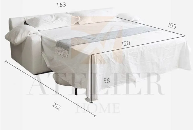 Adrian Foldable Sofa Bed with Mattress
