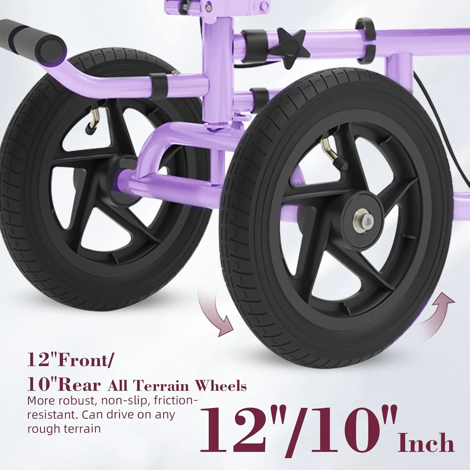 All Terrain Knee Scooter for Adults, Foldable Rolling Knee Scooter with DIY Stickers & Shock Absorber, Steerable Knee Walker for Broken Foot, Ankle Injuries & Surgery, Better Crutch Alternative