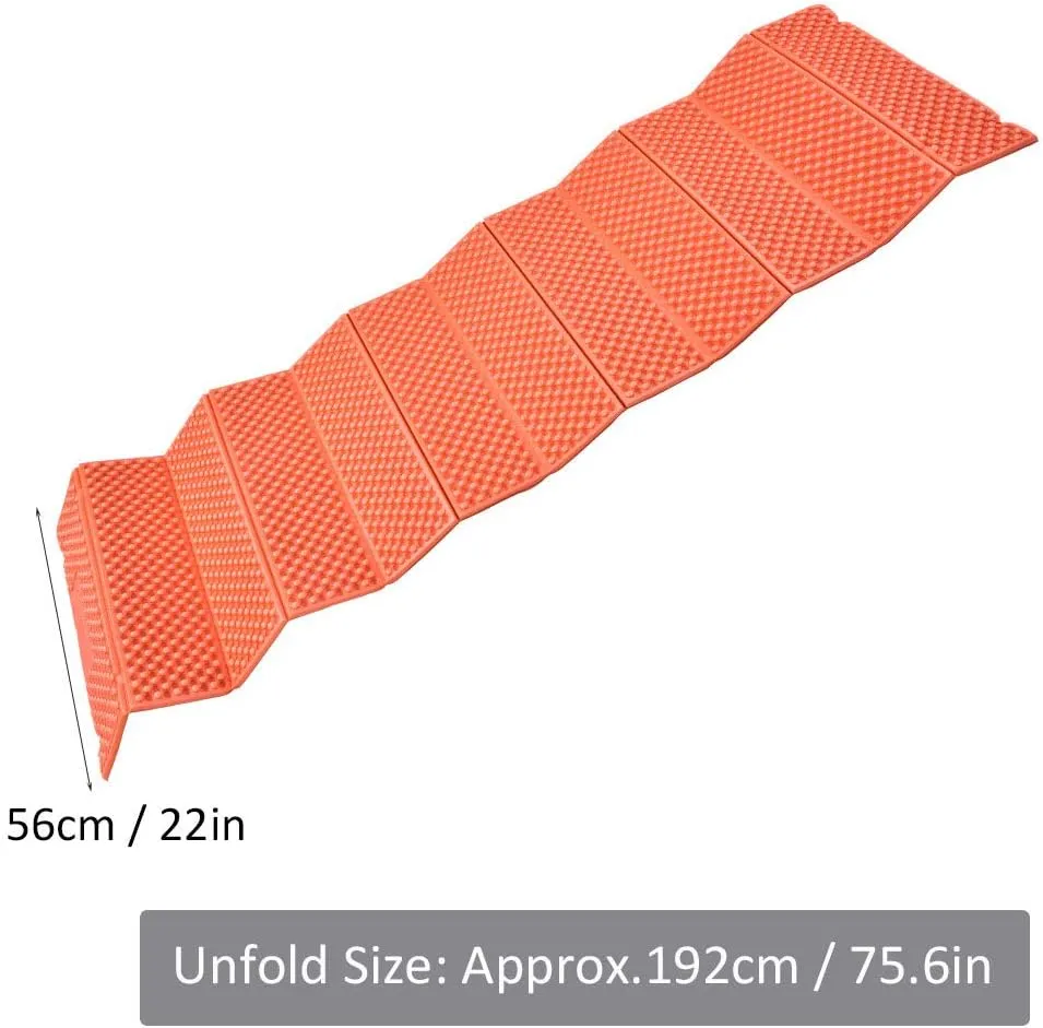 Alomejor Foam Mat Fold to Fit Folding Equipment Mat Beach Tent Sleeping Pad