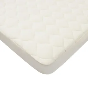 American Baby Company Waterproof Pack N Play Playard Mattress Protector, Quilted Fitted Protector Pad Cover Made with Organic Cotton Top Layer, 39" x 27"