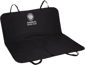 American Kennel Club Hammock Style Pet Car Seat Cover for Back Seats - 56 x 54 Inches - Black