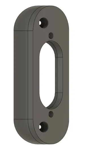 Angled Doorbell Mount compatible with Reolink Video Doorbell WIFI POE (Black, 35-Degree)