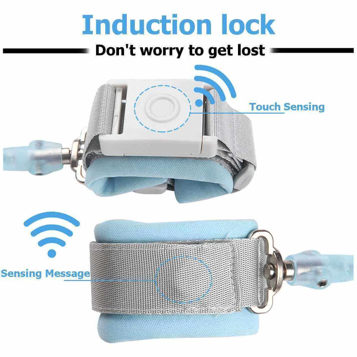 Anti-Lost Wrist Link with Key Lock - Toddler Safety Leash