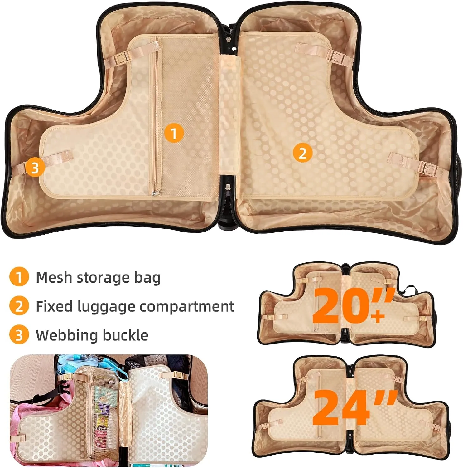 AOWEILA All-in-One Baby Travel Carrier & Ride-On Suitcase – Stroller Replacement with Safe Harness & Easy Pull Handle