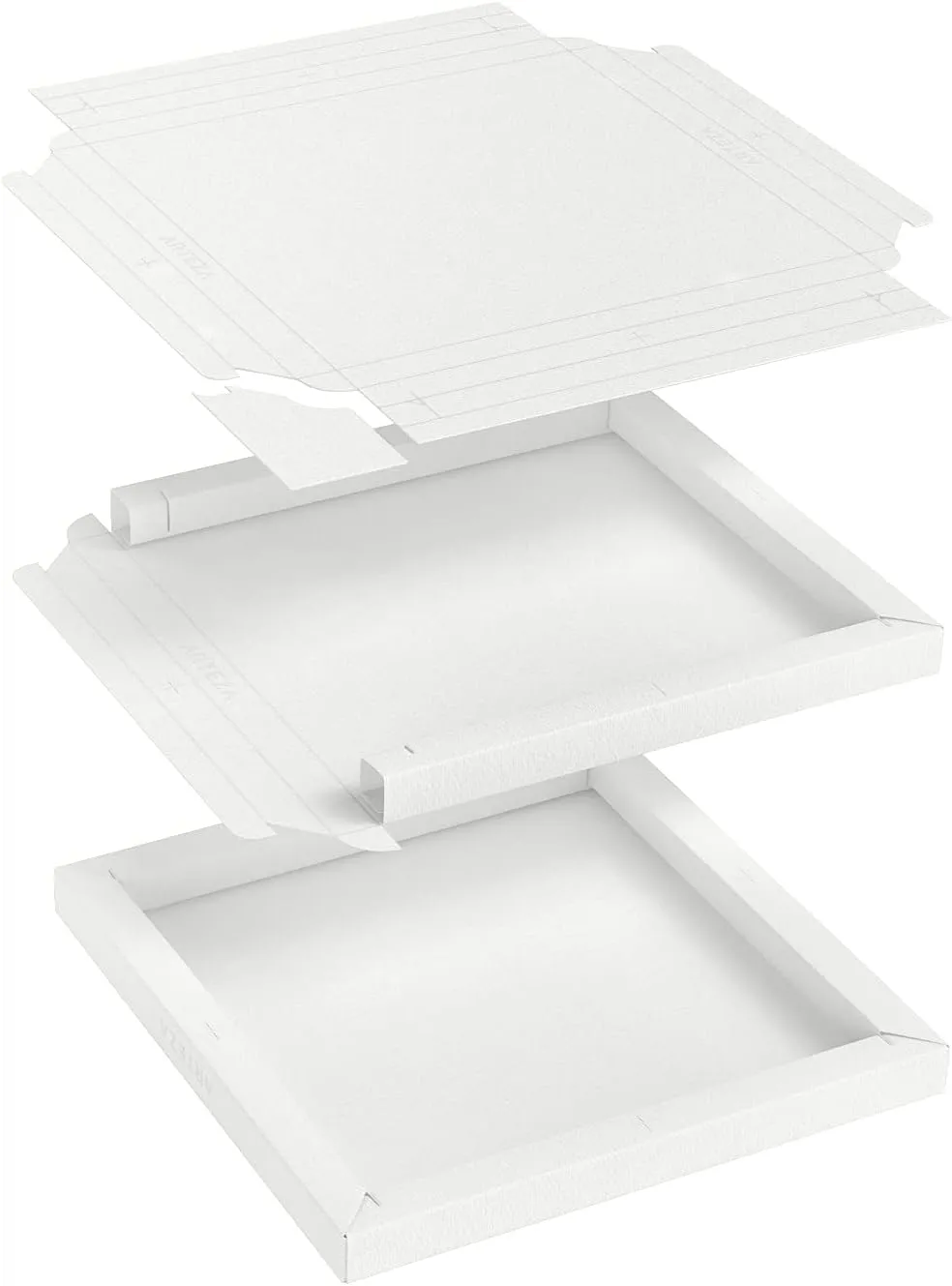 ARTEZA Watercolor Paper Foldable Canvas Pad, 9.53x9.53 Inches, 10 Sheets, Cotton Paper