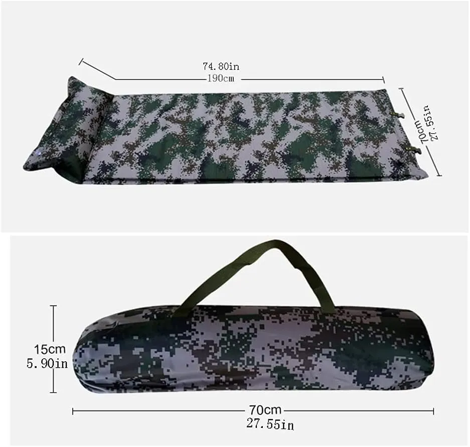 Automatic Inflatable Pad Outdoor Tent Sleeping Pad Thickened Air Bed Portable Suitable for Self-Driving Lawn Beach Mat (Size : 74.80×27.55in)