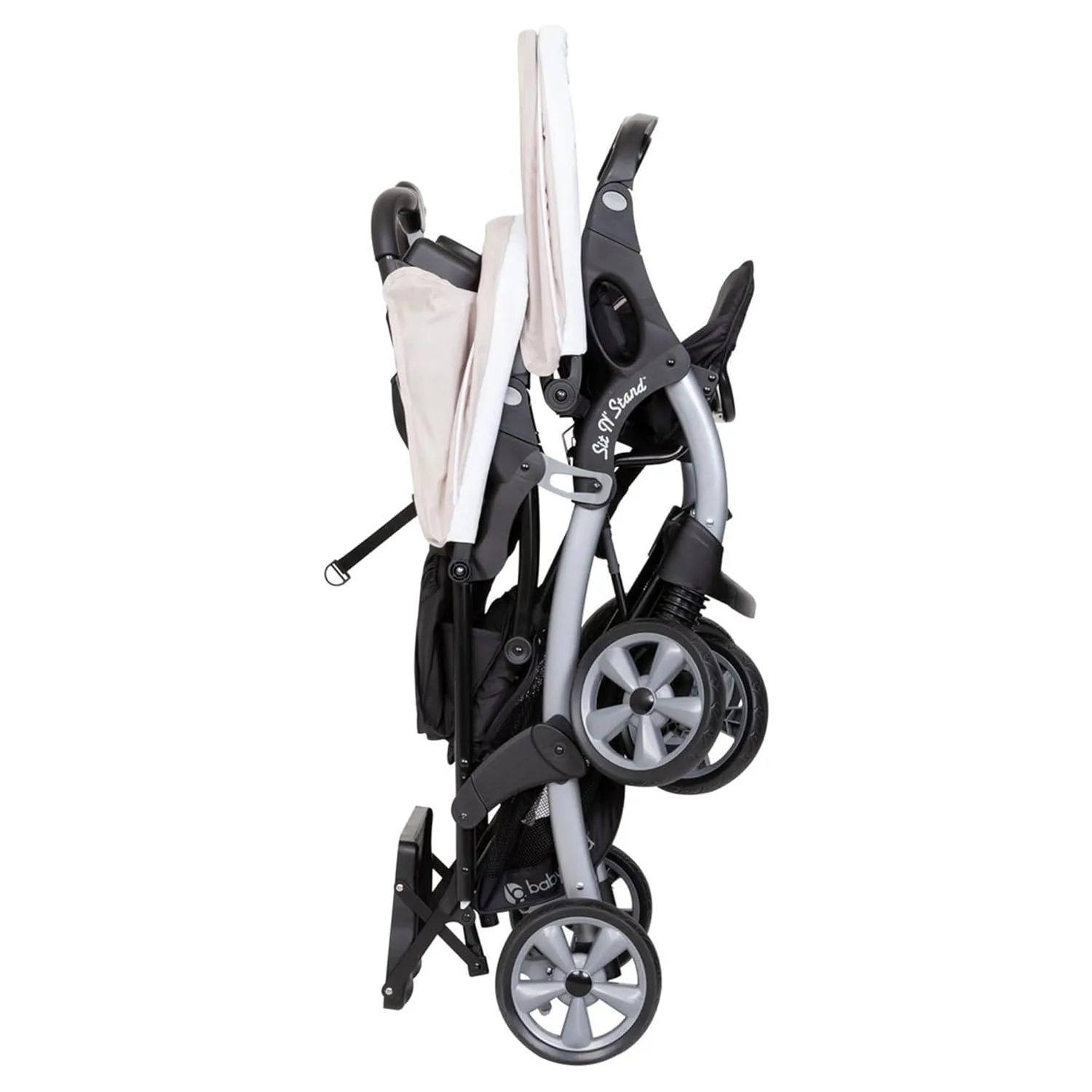 Baby Trend Infant and Toddler Double Stroller & Car Seat Combo, 2 Pc Set, Khaki - Portable and Lightweight Stroller Duo and Car Seat Travel System Tandem