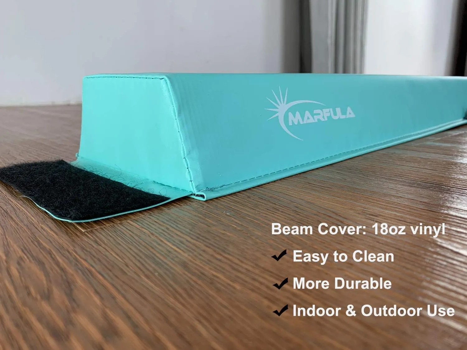 Balance Beam - Folding Floor Gymnastics Equipment for Kids, Non Slip Base - 6 FT to 10 FT for Home Gym Use