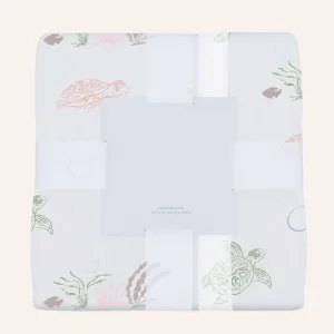 Bamboo Muslin Throw Blanket, Turtles