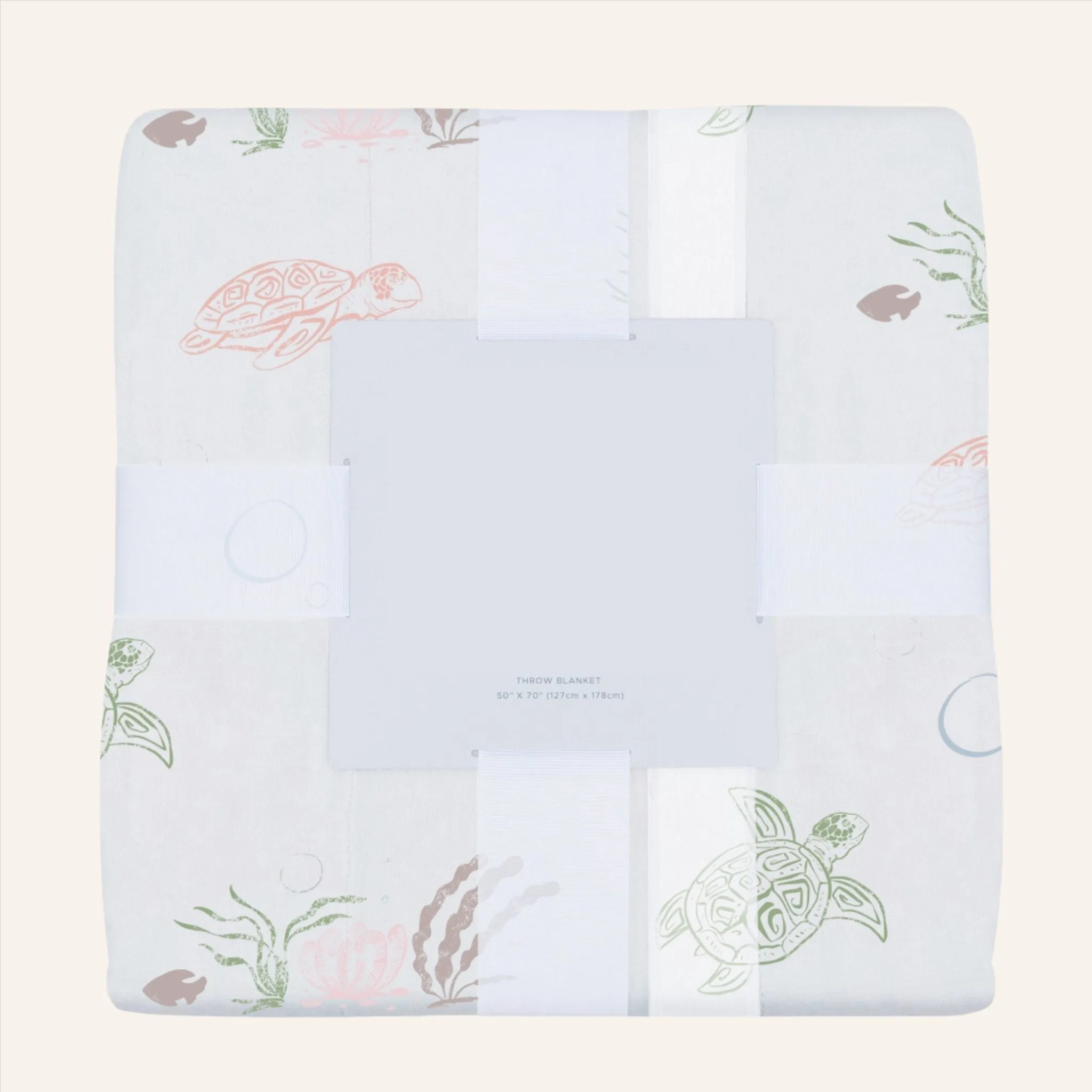 Bamboo Muslin Throw Blanket, Turtles