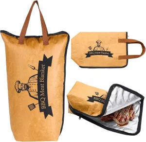 BBQ Blanket for Resting Meat - Insulated Bag for Juicy Results, Large Capacity, Robust Zipper Closure - Barbeque Blanket