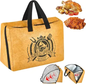 BBQ Blanket for Resting Meat - Meat Resting Bag with Large Capacity,Reusable for Insulated Brisket Resting Bag,Leak-Proof Wide Mouth Design Meat Blanket for Large Brisket/Pork Shoulders/Turkeys