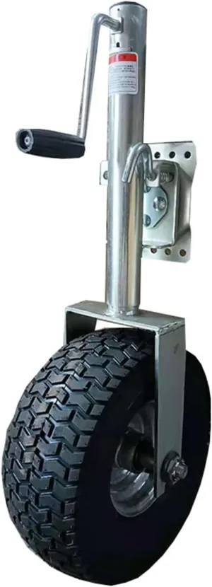 Beach Boat Trailer Jack, 13.38in Trailer Jack Wheel, Heavy-Duty Bolt-On Swivel Tongue Jack, 2000lb Capacity, 11in Vertical Load (2000lbs/900kg) (2000LBS/900KG)