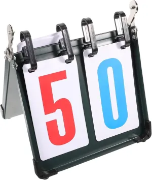 BESPORTBLE Competition Scoreboard Foldable Steel Plate Easy to Use Score Record Board