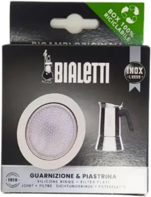 Bialetti 800413 Ricambi, Includes 1 Gasket and 1 Plate, Compatible with Venus, Kitty, Musa and Class (10 Cups)