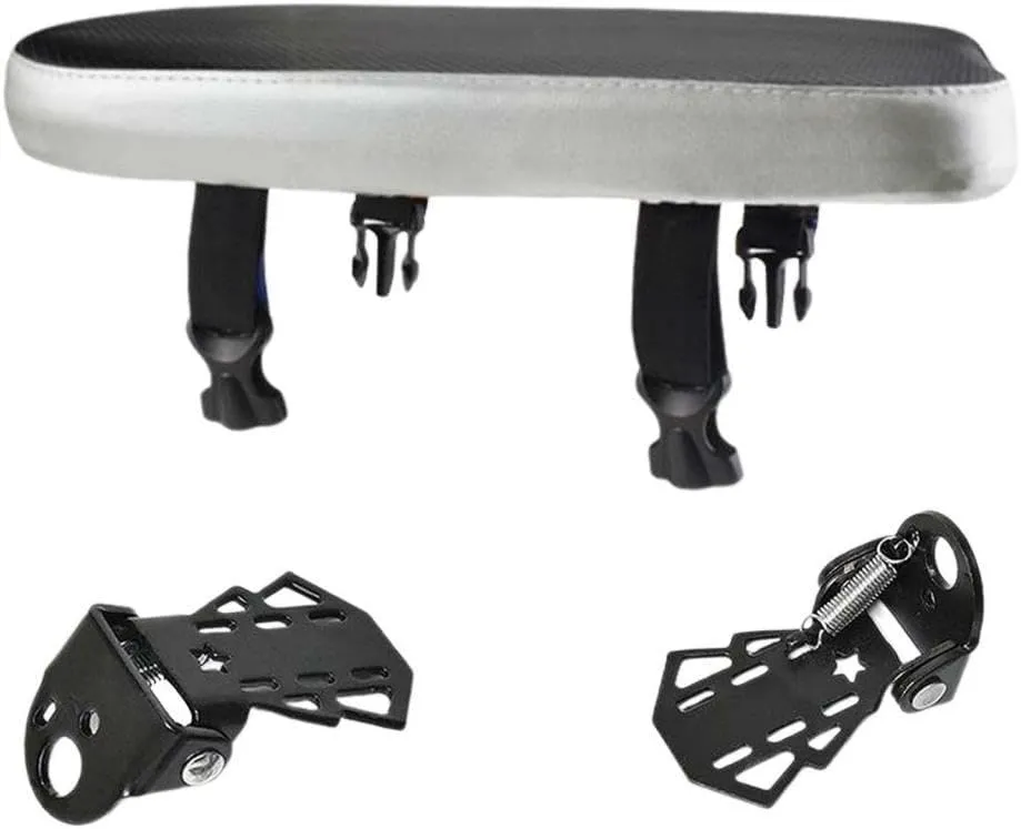 Bicycle Rear Seat Cushion Passenger Back Seat Pad Convenient Replacement Practical Soft Pad with Foldable Footrests