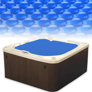 BigXwell Spa and Hot Tub Solar Pool Cover, 12Mil 6x6 Foot Rectangle Thermal Blanket for Outdoor Hot Tubs, 1200Series (6X6 FT)