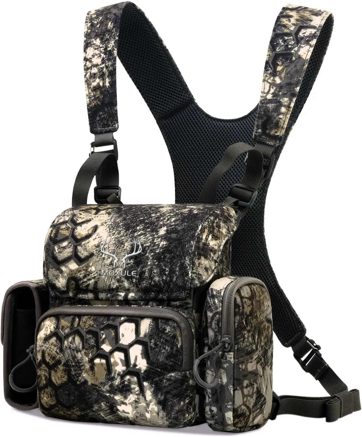 Binocular Harness Chest Pack: Waterproof Bino Case with Rangefinder Pocket for Birdwatching and Hiking
